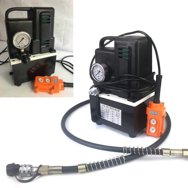 Hydraulisk Pumpe, 70MPa Tryk, Elektromagnetisk Fjernbetjening,Sort