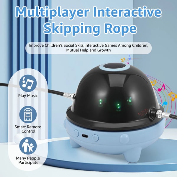 Hyppynarukone, Bluetooth-musiikki, kaukosäädin,Sininen