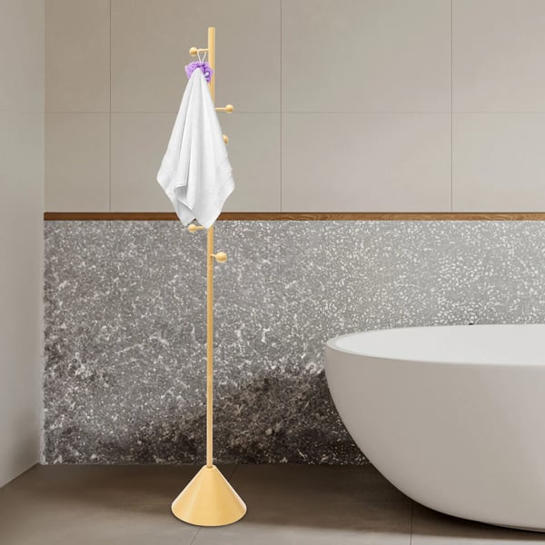 Kappeholder, 8 Krog, Fritstående Design,1.7X0.28M, Guld