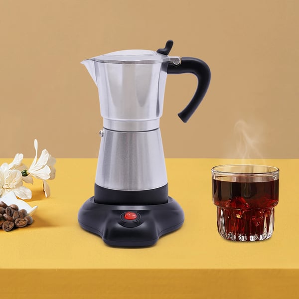 Espresso-kone, 480W Sähkökäyttöinen, Kannettava Kahvinkeittimen,Hopea