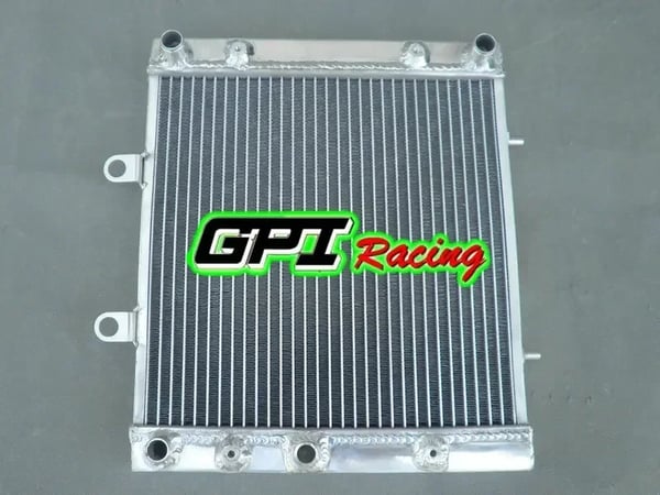 Racing Radiator, Aluminiumlegering, 12” x 20” x 2”, Kompatibel med Polaris Sportsman 400 HO 4x4, 40% Øget Køling, TIG Svejset Konstruktion