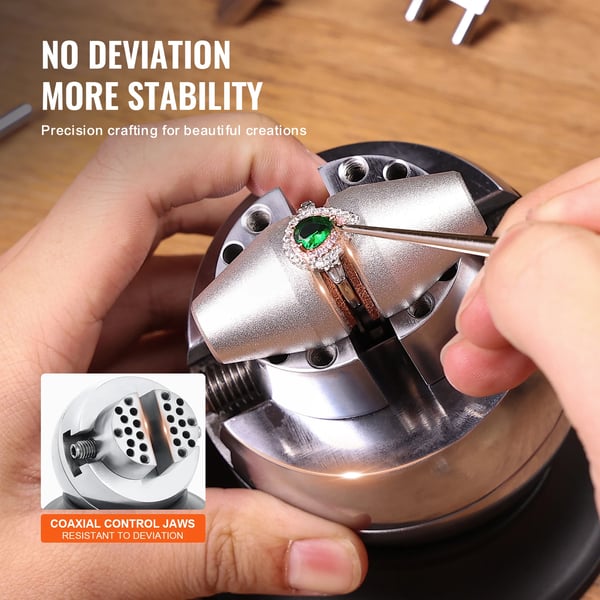 VEVOR Kugle Vise, 360° Rotérbar Base, 30 PCS Tilbehør, Præcisions Klemmesystem