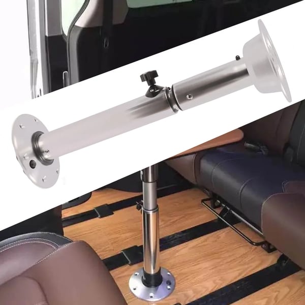 Justerbare bordben, belastningsevne 25 kg, justerbar højde 56,5 cm til 72 cm, materiale aluminium + ABS, nettovægt 2 kg, farve sølv