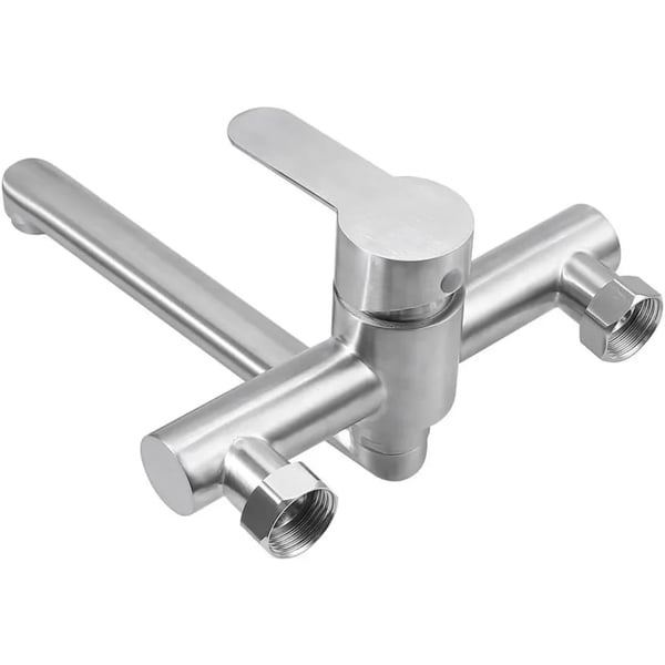 Kökskran, Väggmonterad, 360° Svängbar,Silver