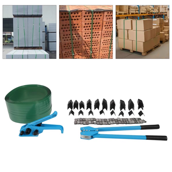 Pakke Strapping Kit, 1000N Spændingskraft, Holdbare Materialer