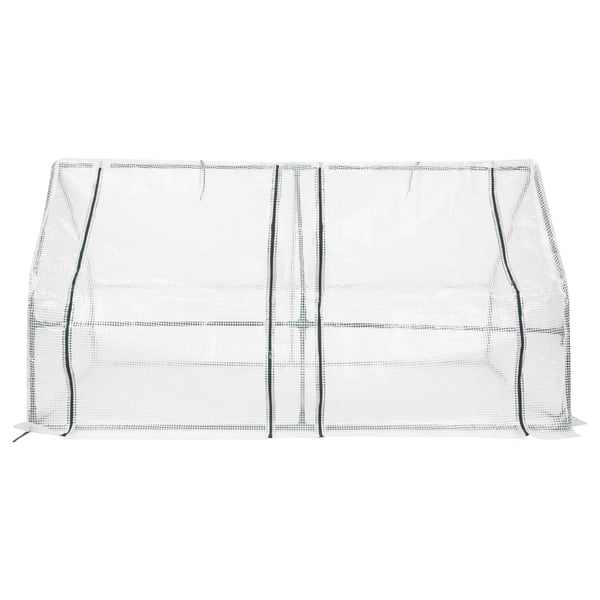 Bærbar Drivhus, PE Dække, Jernramme, 6 ft x 3 ft x 3.5 ft, Vandtæt, UV-Bestandig