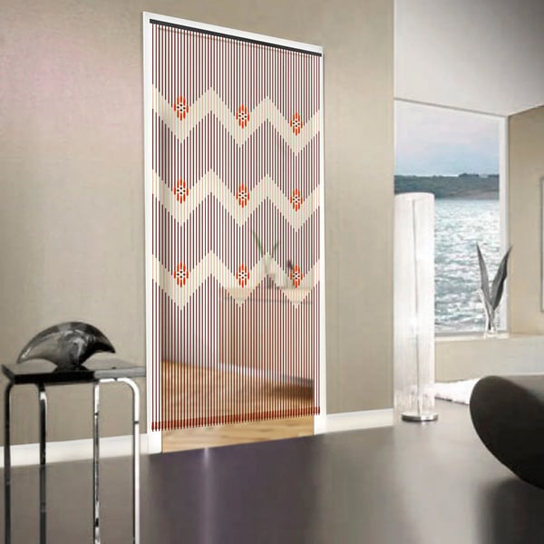 Bambus Perle Gardin, Farverig Håndlavet Design, Indendørs Brug,Multi