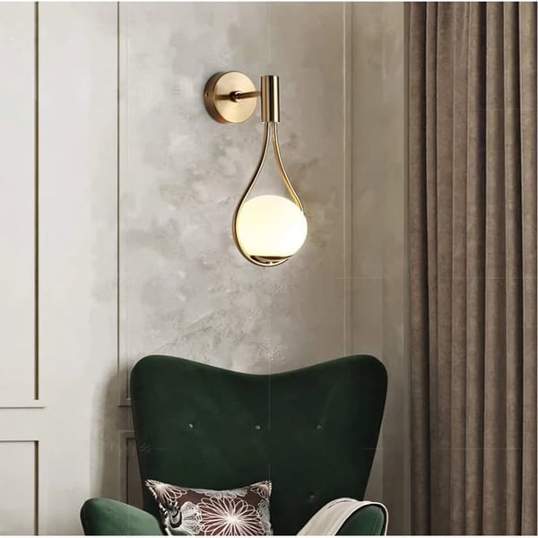 Væglampe, Moderne Design, Alsidig Placering,Guld