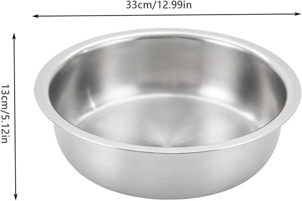 Chafing Dish, 8,5L kapacitet, rustfrit stål konstruktion,Sølv