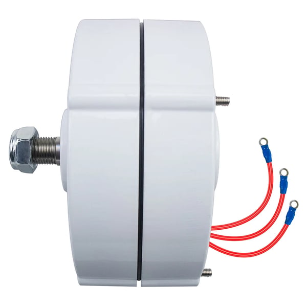 Permanent Magnet Generator, 100W effektudgang, 12V spænding,12V, 100W 12V, Enkelt aksel