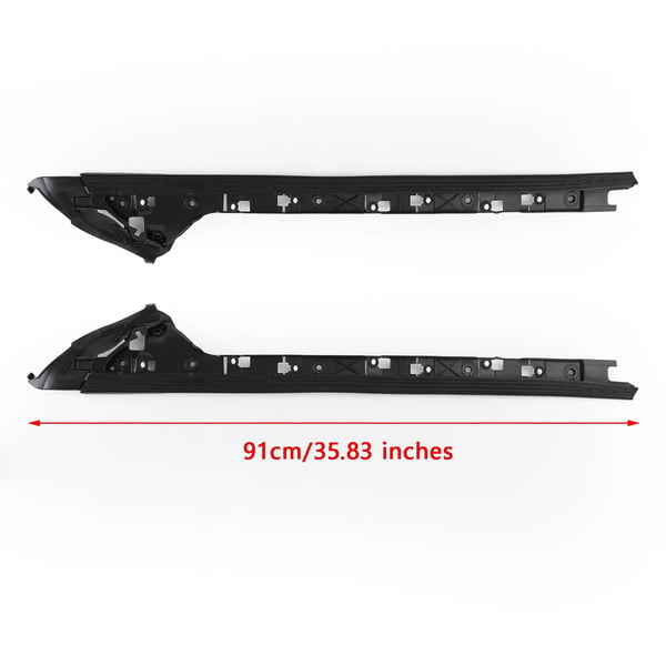 Forrude Indvendig Trim Søjle Molding, Plastik, Kompatibilitet til 2011-2019 Køretøjer, Model Delnumre BB5Z-7803136-BA, BB5Z-7803137-BA