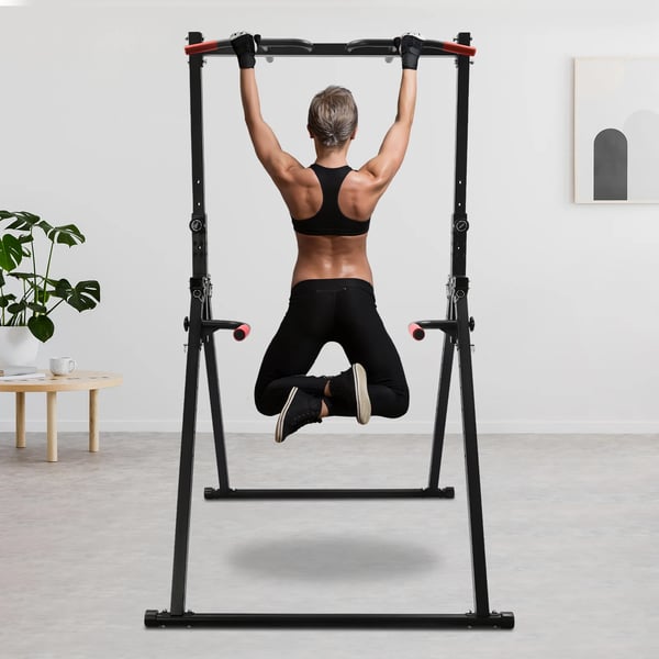 Pull Up Bar, Justerbar Højde, 200kg Belastningsevne,sort