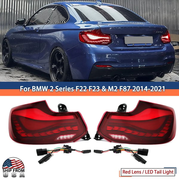 Baglygter, Kompatible med BMW 2 Serie, Forbedret Lysstyrke, Nem Installation,par