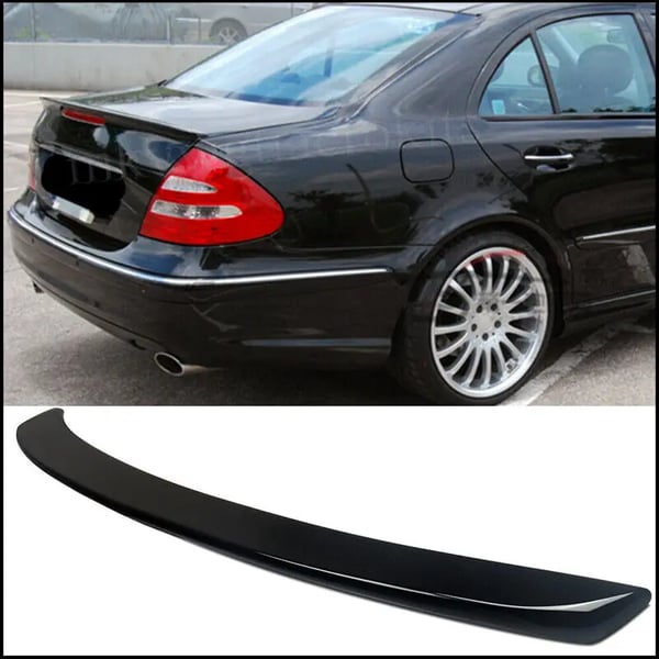 Bagagerums Spoiler, ABS Plast, Direkte Erstatning, Kompatibel med Mercedes, blank sort