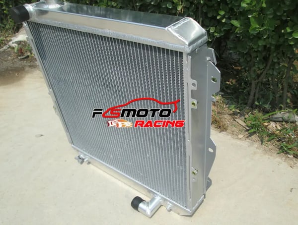 Aluminium Radiator, Kerne Størrelse 528x472x62 mm, Samlet Størrelse 600x568x76 mm, 3 Rækker, Øget Kølekapacitet 30%