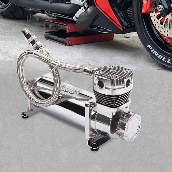Luftkompressor, 200 PSI Maxtryck, Hållbar Konstruktion,silver