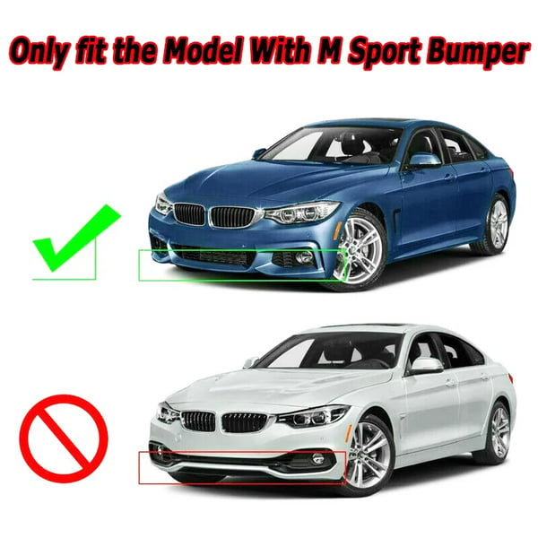 Bumper Lip Splitter, Stilfuldt Design, Holdbart Materiale, Kompatibel med BMW,Kulfiberlook