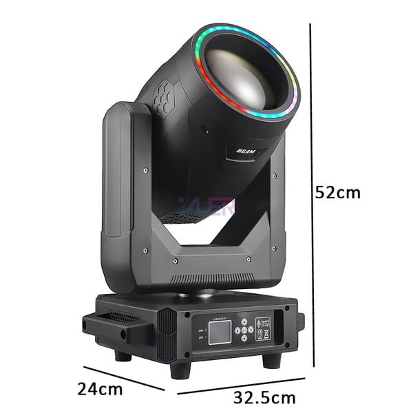 Bevægelseshovedlys, 350W Effekt, 540° Vandret Bevægelse, 270° Lodret Bevægelse, 16/22 DMX512 Kanaler, 20000+ Timer Levetid