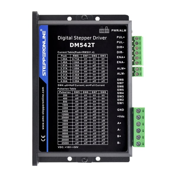 Stepper Motor Driver Kit, 2.4Nm Holdemoment, 4A Strøm,8mm