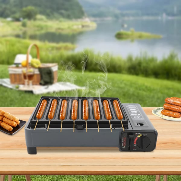Gasgrill, Bærbart Design, Effektiv Madlavningspræstation,Blå