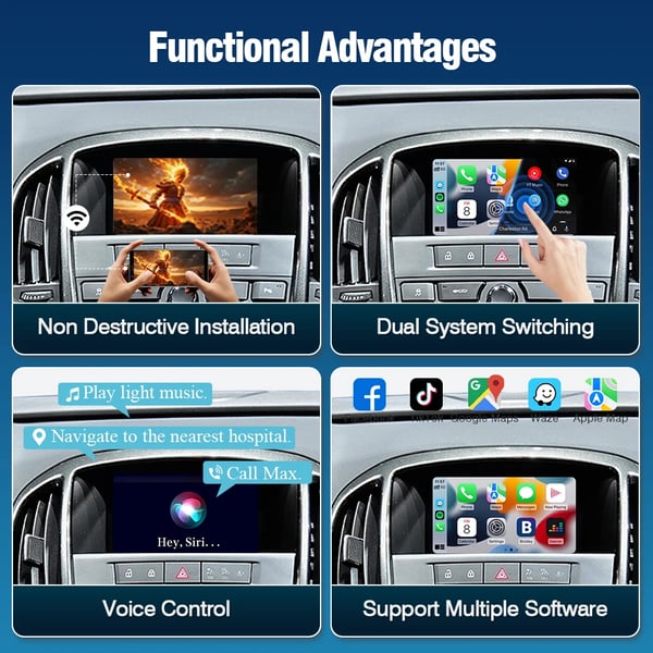 Multimedia Modul, Trådlös Anslutning, Telefonintegration,opel carplay