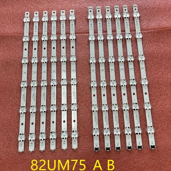 LED baggrundsbelysningsstrimmel, 915 mm længde, 6V spænding, 12 LED'er, Kompatibel med forskellige TV-modeller, Nem at installere