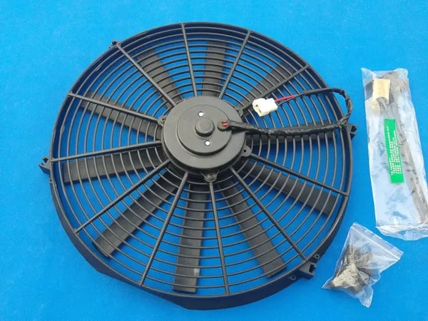 Køleventilator, 16 Tommer, 12V, 120W, Universel Pasform, Slank Design