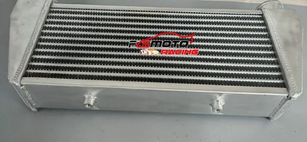 Intercooler Kit, Aluminium Konstruktion, Kerne Størrelse 455x225x71mm, Samlet Størrelse 603x280x80mm, Indløb/Udløb 63mm, Universel Kompatibilitet