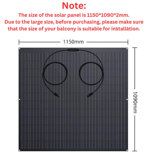 Solsystemet, Flexibla paneler, Hög effektivitet,240W * 2