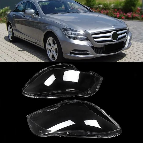 Forlygte Linse Dæksel, Klar Erstatning, Kompatibel med Mercedes Benz,som vist