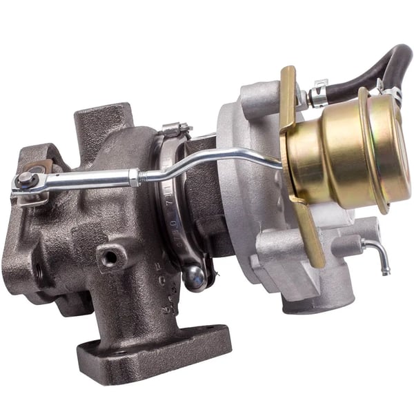 Turboahtimen TD04-12T malli, 3 pultin flangi, 4 pultin pakoventtiili, laakerityyppi, yhteensopiva 4M40 moottorin kanssa