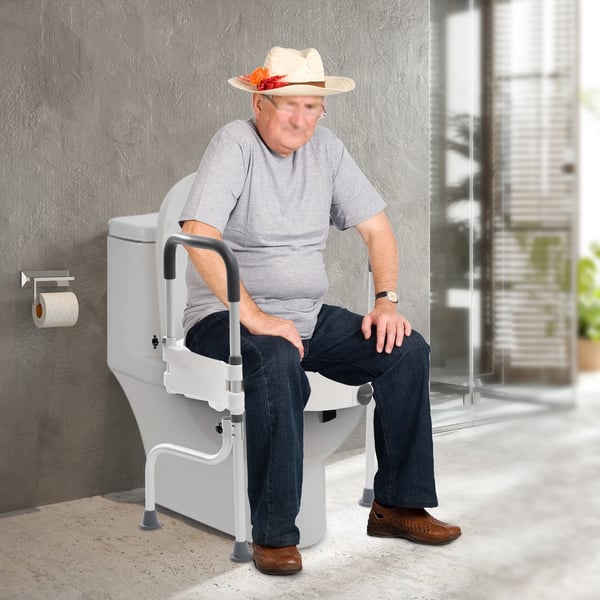 Toilet sæde hæver, aluminium legering, ergonomisk design, forbedret stabilitet
