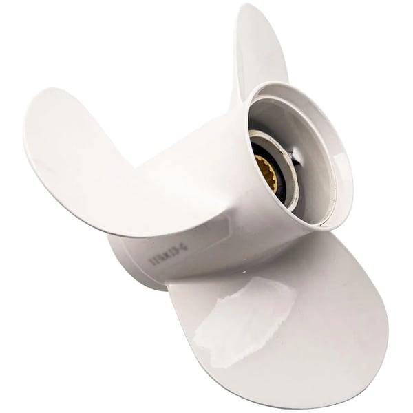 Bådpropeller, 11 1/8 x 13 tommer, 3 blade, Kompatibel med Yamaha 25-60 PS, Designet til påhængsmotorer, Aluminiumskonstruktion