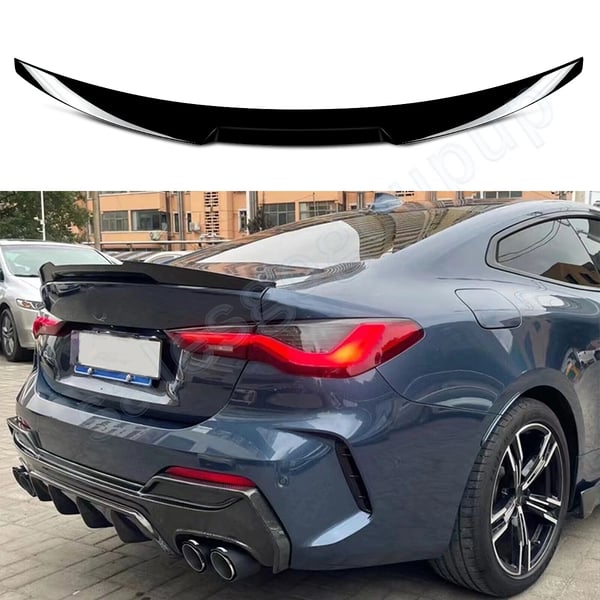 Spoiler, Skræddersyet Design, Holdbar Konstruktion,Glansende Sort