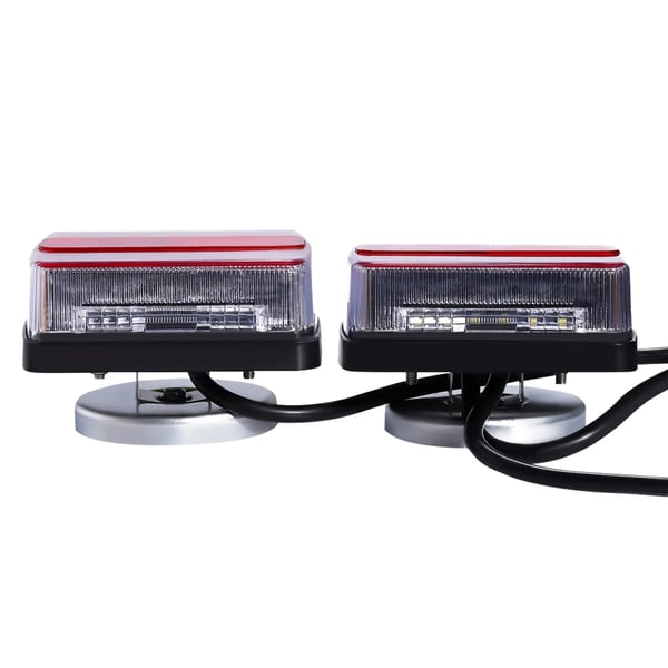 LED Trailer Baglygtsæt, 12V, Universel Kompatibilitet, Rød