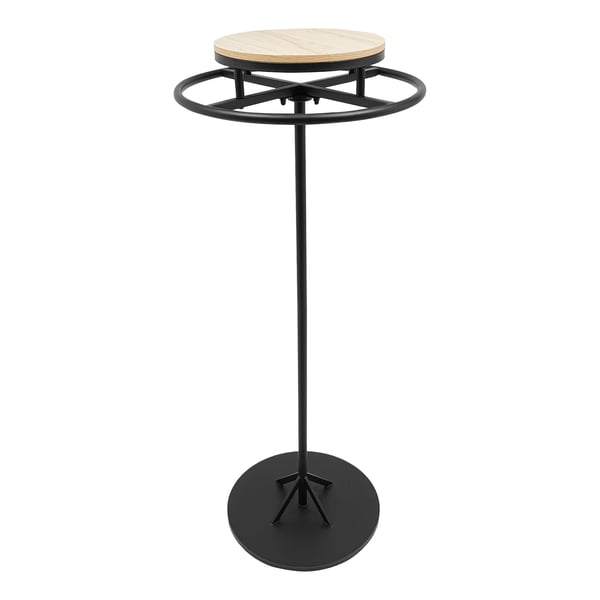 Tøjdisplaystativ, Rundt Design, Fritstående,sort