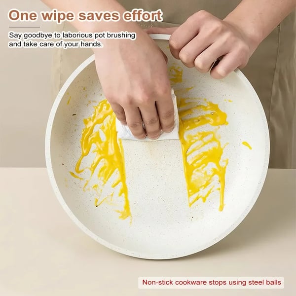 Køkkengrej Sæt, Nonstick Overflade, Induktionskompatibel,HVID, 17stk