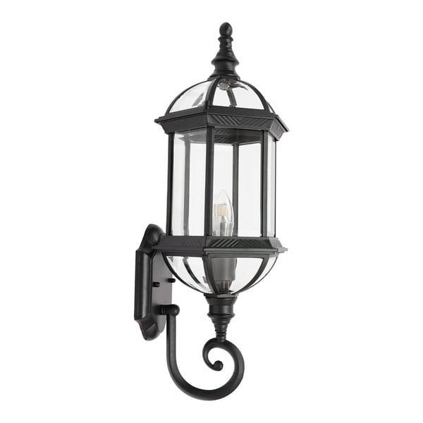 Seinävalaisin, vedenkestävä, moderni muotoilu,musta