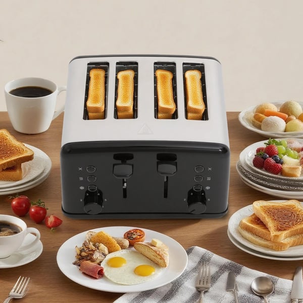 Sähköripustin, 4 viipaleen kapasiteetti, säädettävät vaihteet 6, teho 1460-1750W, jännite AC220-240V, mitat 28*23*19cm
