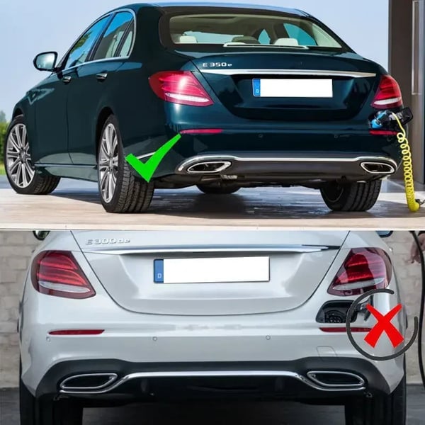 Bageste kofanger diffuser, AMG stil look, inkluderer udstødningsrør,kulfiber udseende