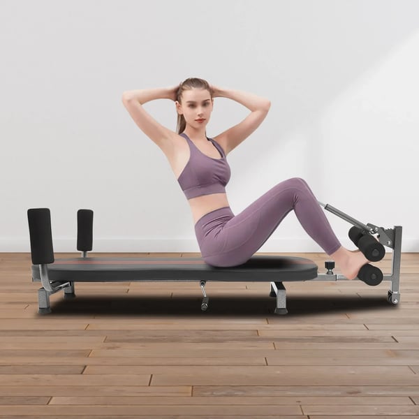 Decompressionsbænk, Justerbar Længde, 150 kg Kapacitet,sort