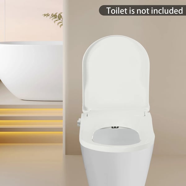 Toalettsits, Dubbel Munstycke, Miljövänlig Design,VIT