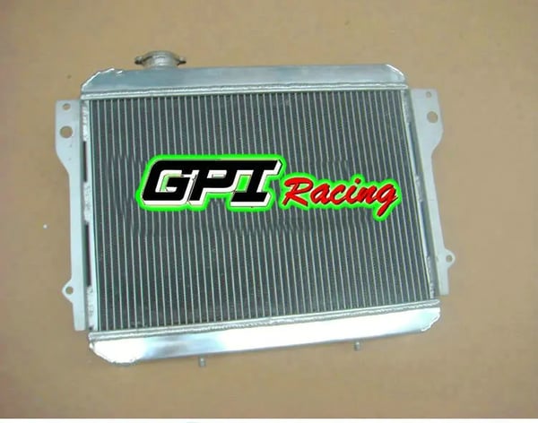 Radiator, Aluminium, 416H * 567B * T60mm, 324H * 488B * T38mm, 2 Rækker, Indløb/Udløb 32mm