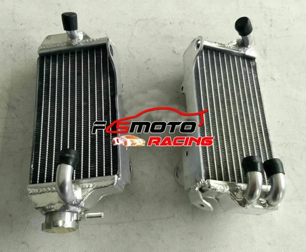 Radiator, Aluminium, Forbedret Køleeffektivitet, Kompatibel med Honda CRF 250R 2018-2020, Tig Svejset Konstruktion, Ydelsestestet