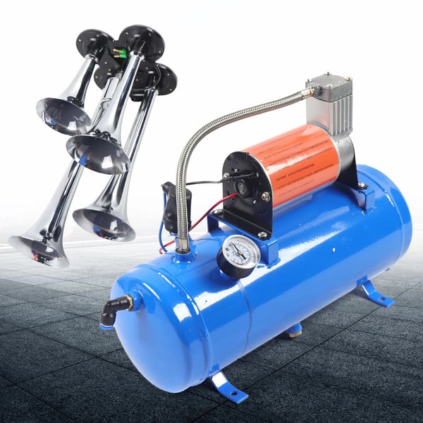 Luftkompressor System, 150 PSI Maks Tryk, 6L Tankkapacitet, DC 12V Spænding, 23A Strømvurdering, Kompakte Dimensioner