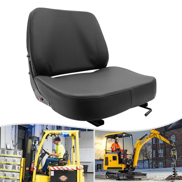 Høj Ryg Plæneklipper Sæde, Belastningskapacitet 100 kg, Dimensioner 51 cm x 48 cm x 46 cm, Justerbar Rækkevidde 6 cm Fremad, 6 cm Bagud