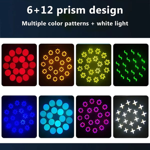 Bevægelseshovedlys, Kraftig LED, DMX512 Kontrol,EU stik, 1PCS lys