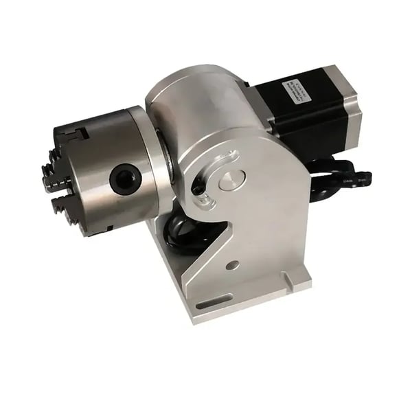 Rotary Achse, 220V, 5 kg, 32,5x32x17 cm, Præcisions Stepper Motor, Kompatibel med Fiber Laser Markeringsmaskiner