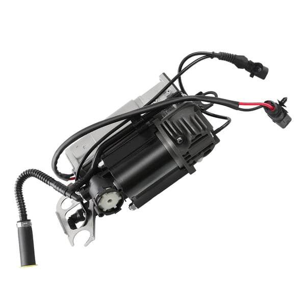 Luftaffjedringskompressor, Driftstryk 14-17 bar, Spænding DC 13V, Dimensioner 31,6x21,3x19,6 cm, Vægt 4450 g, Temperaturinterval -30°C til 80°C