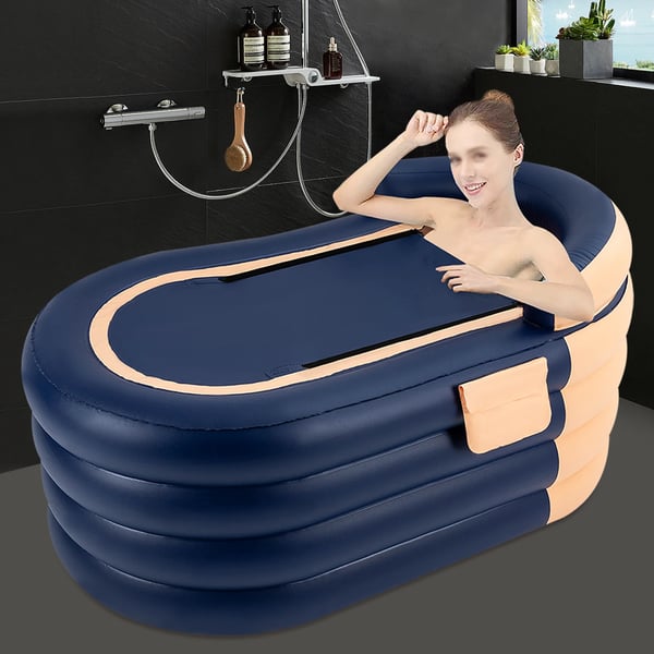Oppustelig Voksen Badekar, Elektrisk Luftpumpe, Ergonomisk Design,220V